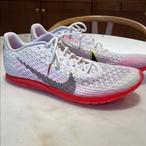 NikeAir Zoom Rival Waffle 5 'White Bright Crimson”